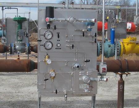 Pneumatic control valve panel fabricated by TICO