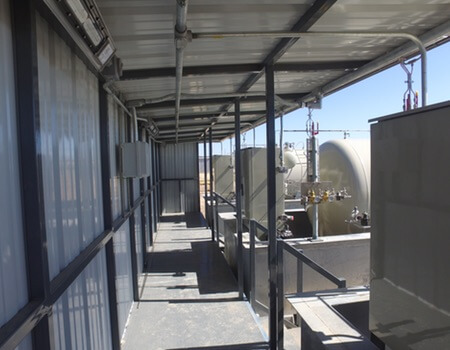 Instrument shed fabricated in-house by TICO